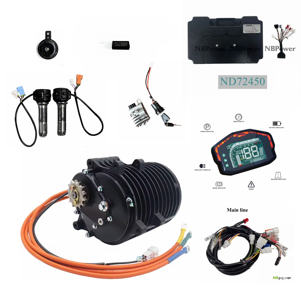 Mid Drive Motor Kit 72V 3000W - QS 138 3000W V3 70H Mid